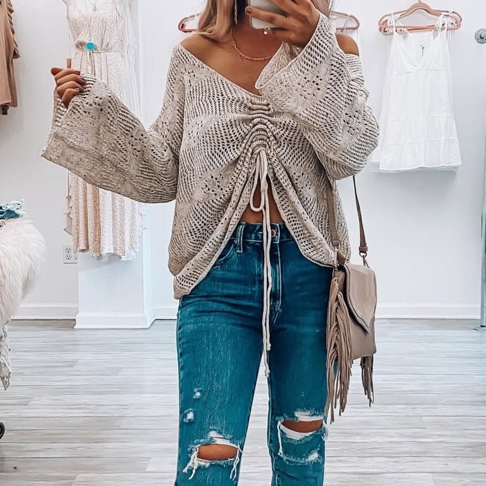 Confetti Crochet Sweater